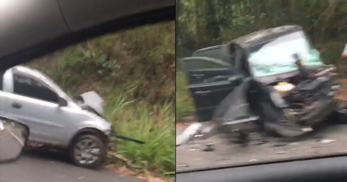 Acidente na Estrada Velha de SP deixa trânsito lento Acidente na Estrada Velha de SP deixa trânsito lento