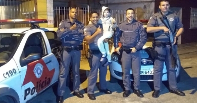 PMs salvam garoto que estava sem respirar PMs salvam garoto que estava sem respirar