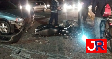 Motociclista sofre acidente grave no Retiro Motociclista sofre acidente grave no Retiro
