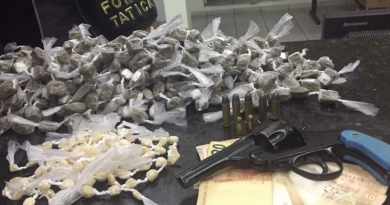 Força Tática faz grande apreensão de drogas Força Tática faz grande apreensão de drogas